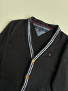 Tommy Hilfiger Black Striped Trim Knit Cardigan – (S)