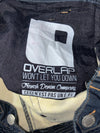 Overlap French Denim Co. Dark Indigo Biker Moto Jeans Knee Paded (W:34) (L:45)