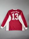 Vintage Adidas | Vintage Football Jersey Long Sleeve Red White | (2XL)