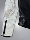 Ikon Sport White Red Black Leather Biker Jacket (S/M)