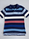 Polo Ralph Lauren Vintage Multi-Stripe Cotton Polo T-Shirt (S)