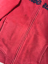 Timberland Sherpa-Lined Full-Zip Hoodie – Red (S)