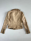 River Island Champagne Gold Moto Biker Jacket Women’s (S)
