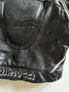 Vanucci Armoured Black Leather Motorcycle Racing Jacket Padded (L)