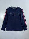 Tommy Hilfiger | Flag Logo Longsleeve Tee Navy | (XL)