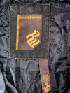 Rocawear Satin Varsity Bomber Jacket Black Gold (XL)
