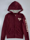 Abercrombie Kids | Fitch NY Zip Hoodie Maroon | (XS)