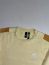 Adidas Pale Yellow & Mustard Colour-Block Crewneck Sweatshirt (XL)