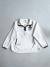 Vintage Black Yak White Polar Fleece Half Zip Pullover (L)