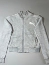 Puma Quilted Grey Bomber Jacket (Women's) (S)