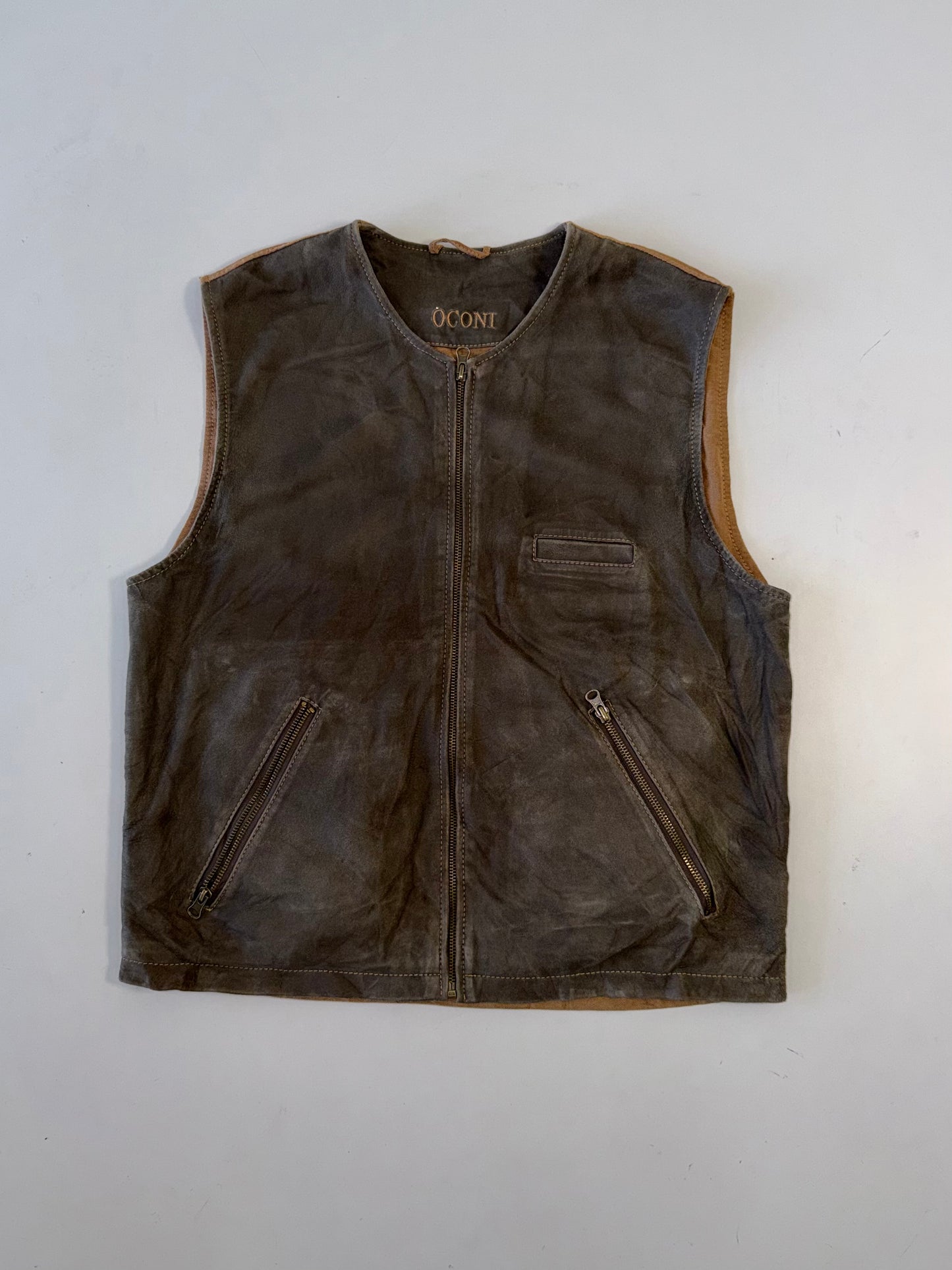 !                                                                                                                                                                             Super Premium Original Half Leather Jacket (M)