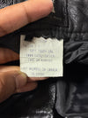 Vintage Mix Black Leather Straight Leg Pants (W:25) (L:42)