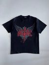 AC/DC Wings & Lightning Bolt Graphic Band Tee Faded Black (L)