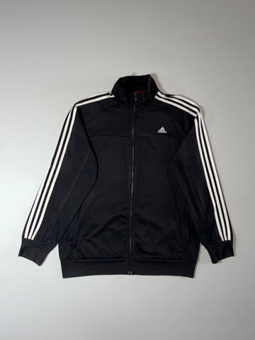 Adidas Essentials Black 3-Stripe Track Jacket (XL)