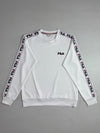Fila Taped Sleeve Crewneck Sweatshirt – White (M)