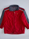Nike Sherpa Collar Reflective Windbreaker Jacket Red/Grey (M)