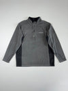 Columbia Grey & Black Quarter-Zip Performance Fleece Pullover (XL)