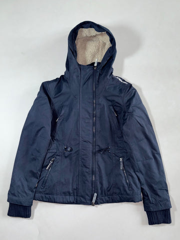 Vintage Superdry Navy Sherpa Lined Windparka Jacket Women’s  (M)