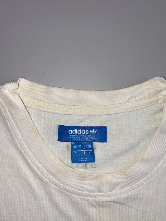 Adidas Originals | White Trefoil Abstract Print Tee (M)