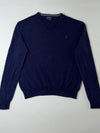 Polo Ralph Lauren Wool V-Neck Sweater – Navy,  Italian Yarn (XL)