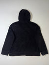 Guess Black Sherpa Hooded Zip Jacket  (XL)