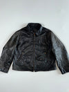 Due West “Live Love Life” Black Leather Western Yoke Jacket (2XL/3XL)
