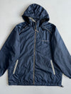 Reebok Navy Hooded Windbreaker Jacket (M)
