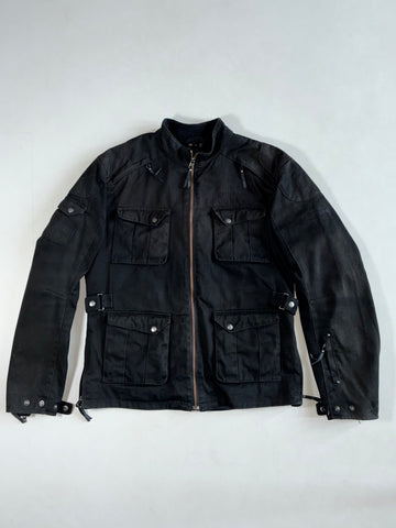 Harley-Davidson Genuine MotorClothes Black Canvas Riding Jacket – 4-Pocket Utility (XL)