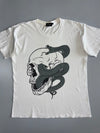 BoohooMAN | Skull & Snake Tattoo Graphic Tee | Off-White (XL)