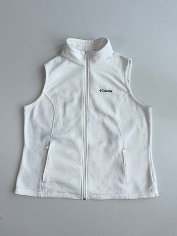 Columbia White Fleece Vest woman’s (XL)