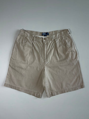 Polo by Ralph Lauren Khaki Pleated “Tyler Short” (W:36|L:21)