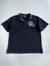 Big Train Osaka Japanese Embroidered Samurai Crest Black Polo T-Shirt (XL/2XL)