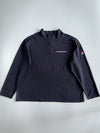 Vintage Polo Sport Ralph Lauren Black Quarter Zip Mock Neck Pullover (XL/2XL)