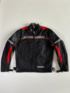 Absolute Ness Black/Red Textile Moto Jacket (XL)