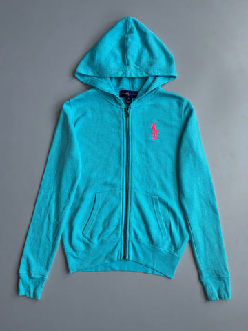 Polo Ralph Lauren | Zip Up Hoodie Teal | (XS)