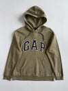 Gap Olive Arch Logo Fleece Hoodie (M)