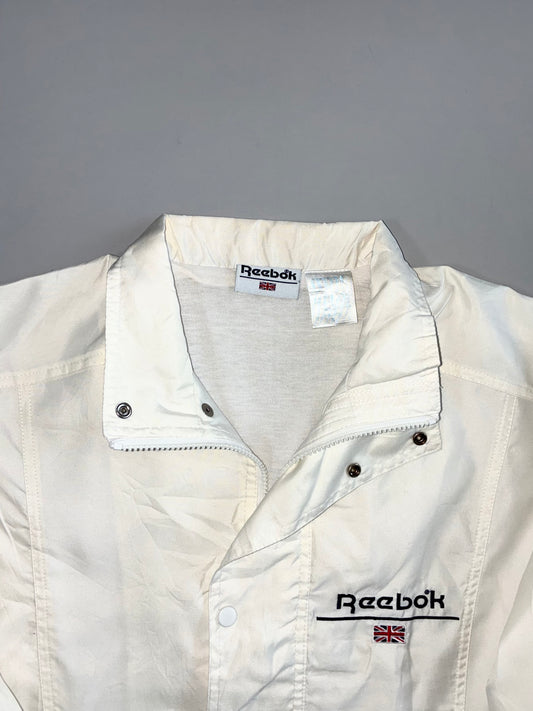 Vintage Reebok Vintage 90s Union Jack Snap-Button Windbreaker Jacket (M)