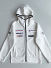 Descente Swiss Ski Team Sponsor Patch Fleece Hoodie – White (M)