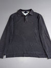 Tommy Hilfiger Charcoal Long Sleeve Polo Shirt (XL/2XL)
