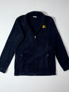 Columbia Black Fleece Zip-Up Jacket – Embroidered Logo, (S)