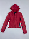 Tommy Jeans (Tommy Girl) | Full-Zip Hoodie | Maroon Red (S)