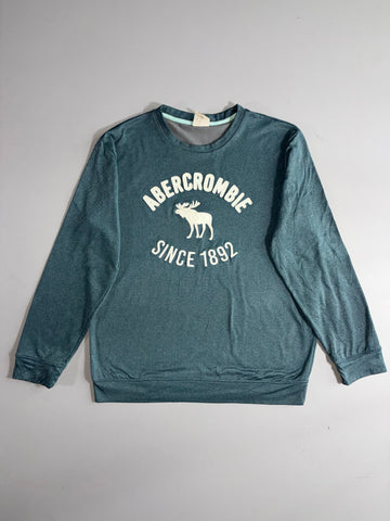 Abercrombie & Fitch Moose Logo Crewneck Sweatshirt (L)