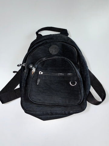 Meet Polo Mini Backpack Multi-Pocket Nylon Black | One Size