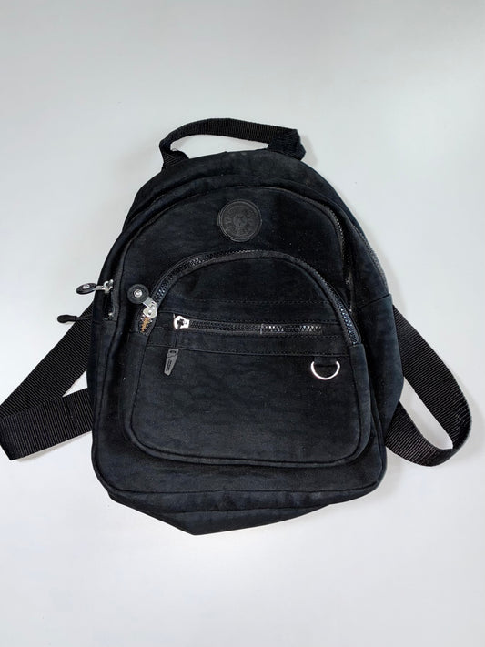 Meet Polo Mini Backpack Multi-Pocket Nylon Black | One Size