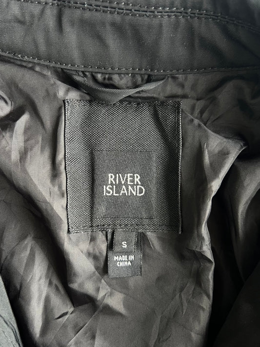 River Island Black Utility Overshirt Jacket (M)