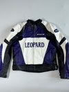 Leopard Motorsports Purple & White Leather Racer Padded (XL)