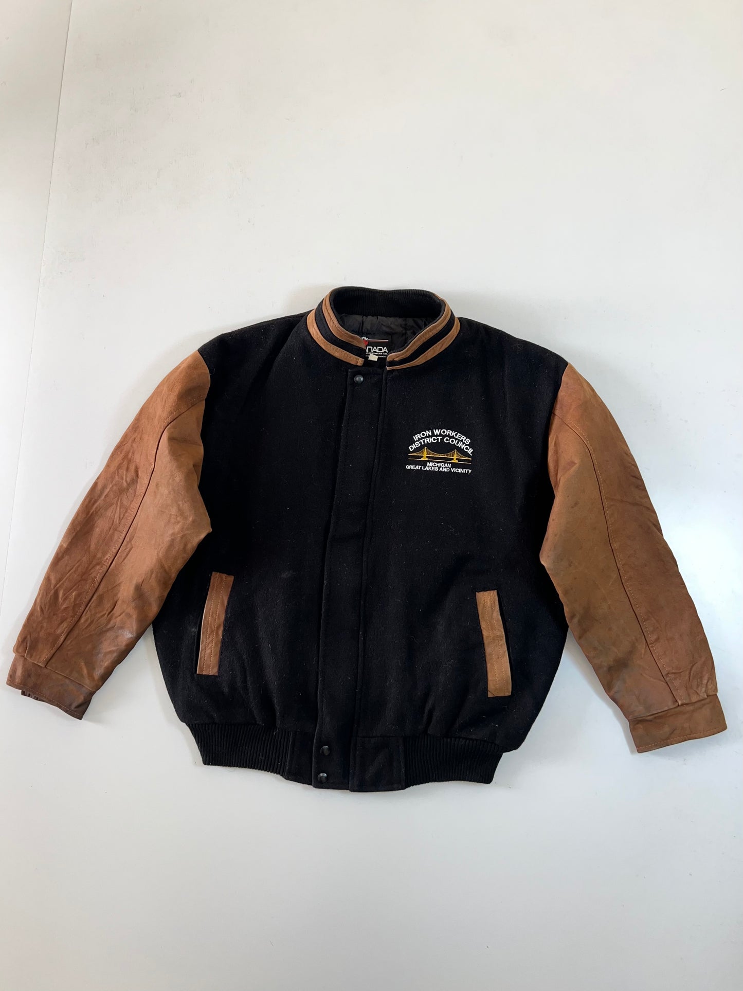 ZSuper Premium Varsity Jacket Original Leather (XL)