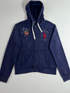 Polo Ralph Lauren Graphic Hoodie Navy, Military Crest Zip-Up (XL)