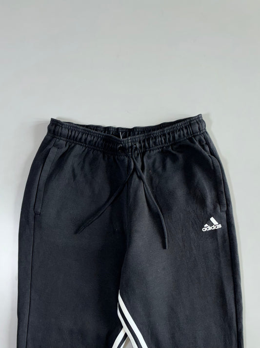 Adidas Black Sweatpants with White Side Stripes (W:30|L:38)