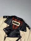 Vintage Harley-Davidson Two-Tone Leather Moto Jacket (S/M)